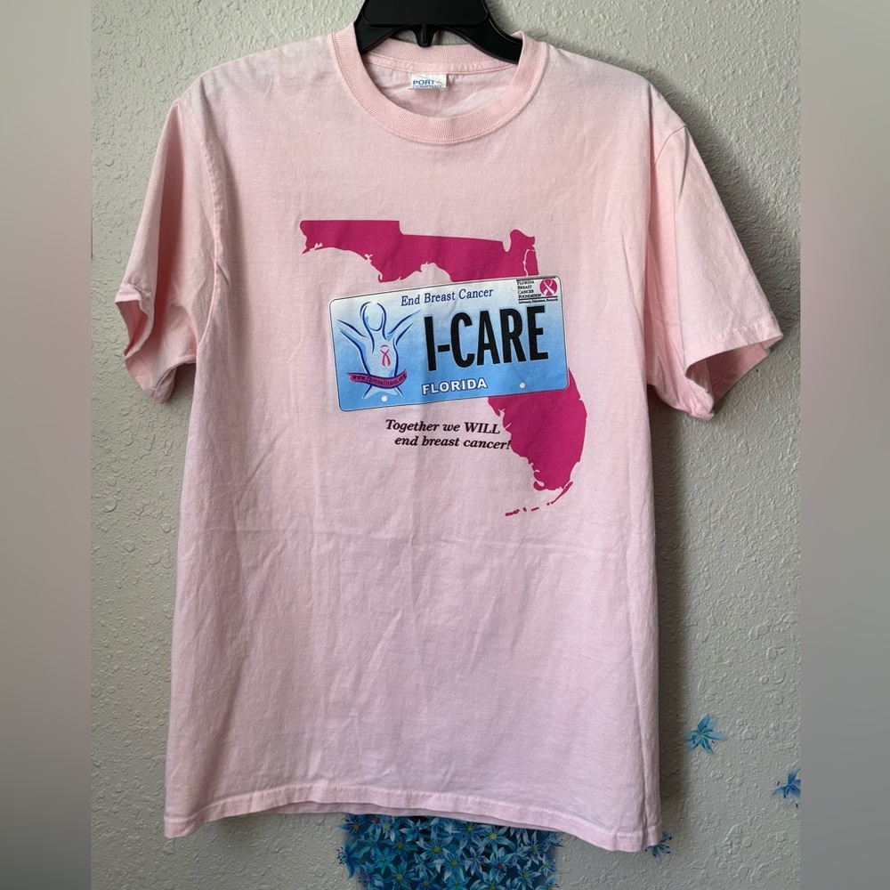 Pink Florida Breast Cancer Awareness T-Shirt